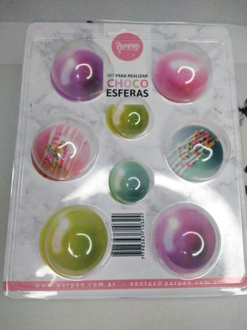 SET DE PLACAS X 2 - CHOCO ESFERAS - LÍNEA PARPEN